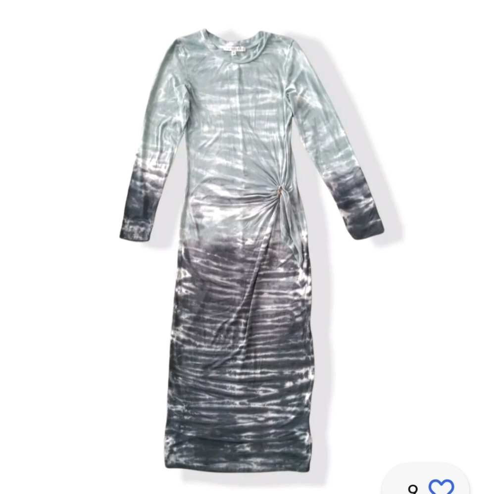 NEW YFB tie dye long sleeve maxi dress XS